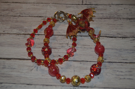 Blood Moon Dragon Phone Wristlet