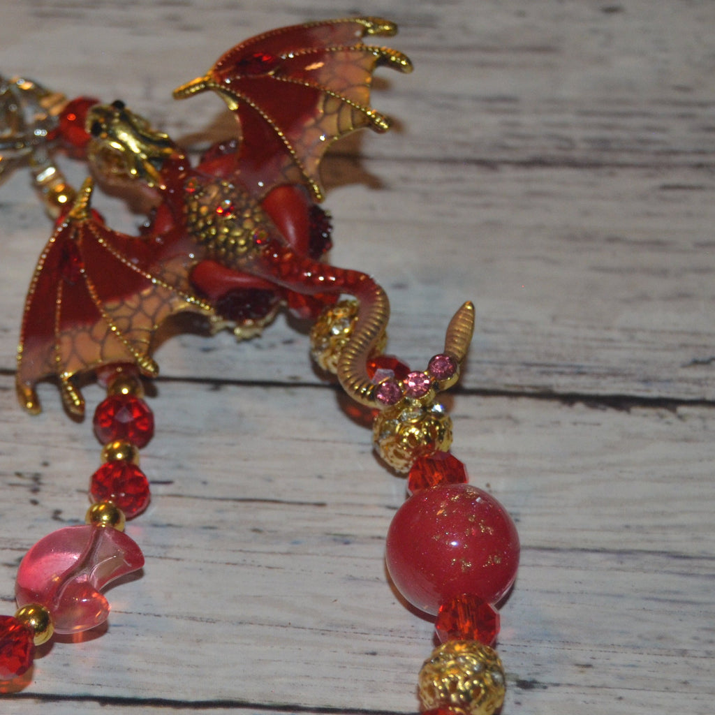 Blood Moon Dragon Phone Wristlet