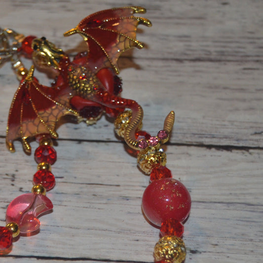 Blood Moon Dragon Phone Wristlet