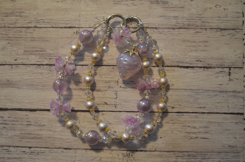 Opal Strawberry Phone Wristlet