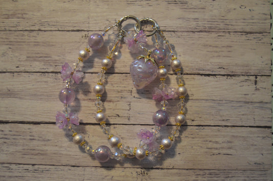 Opal Strawberry Phone Wristlet
